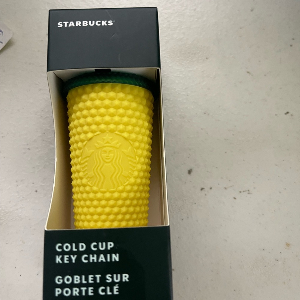 Starbucks Hawaii pineapple Yellow Key Chain Cup